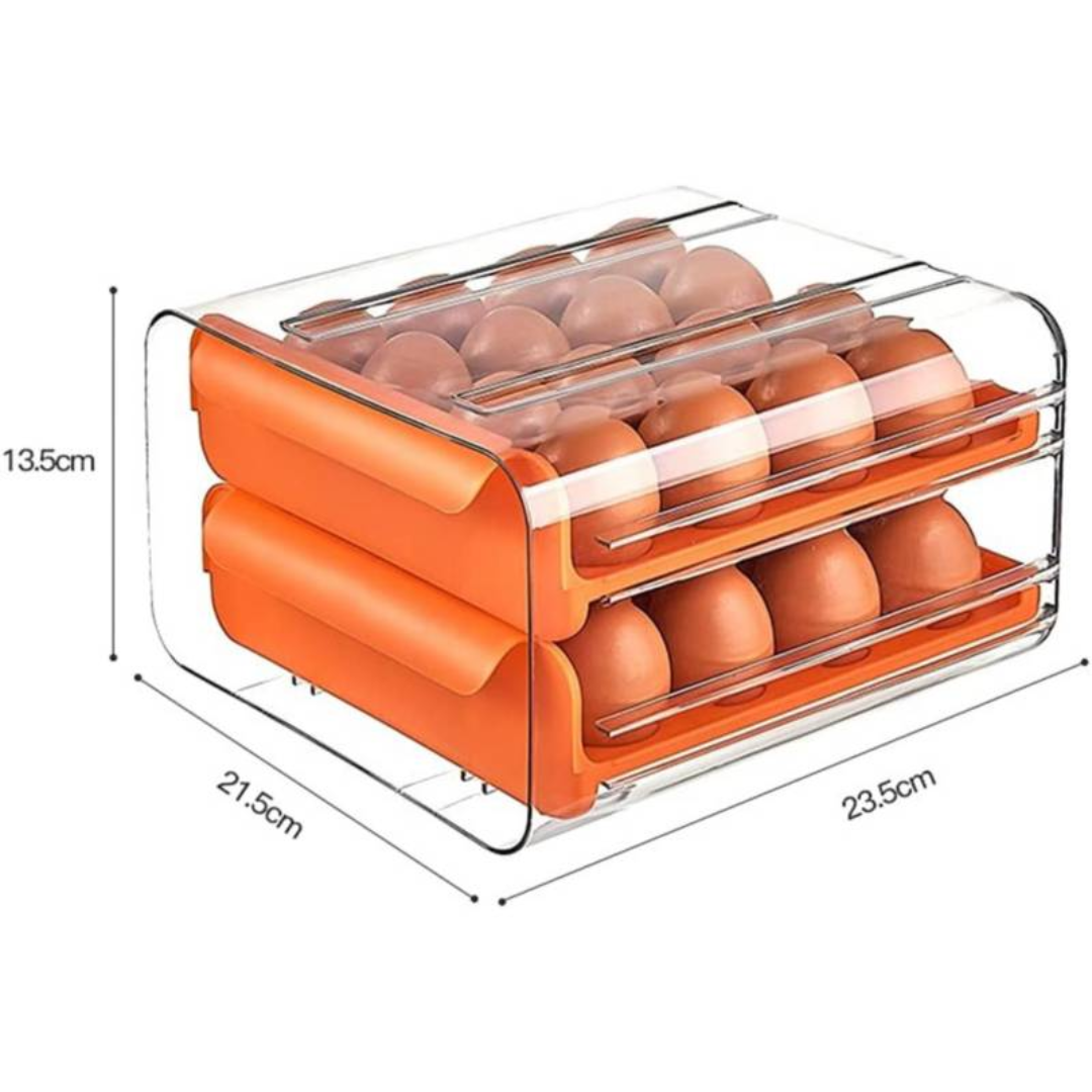 Organizador De Huevos 2 Niveles | Capacidad Para 32 Huevos