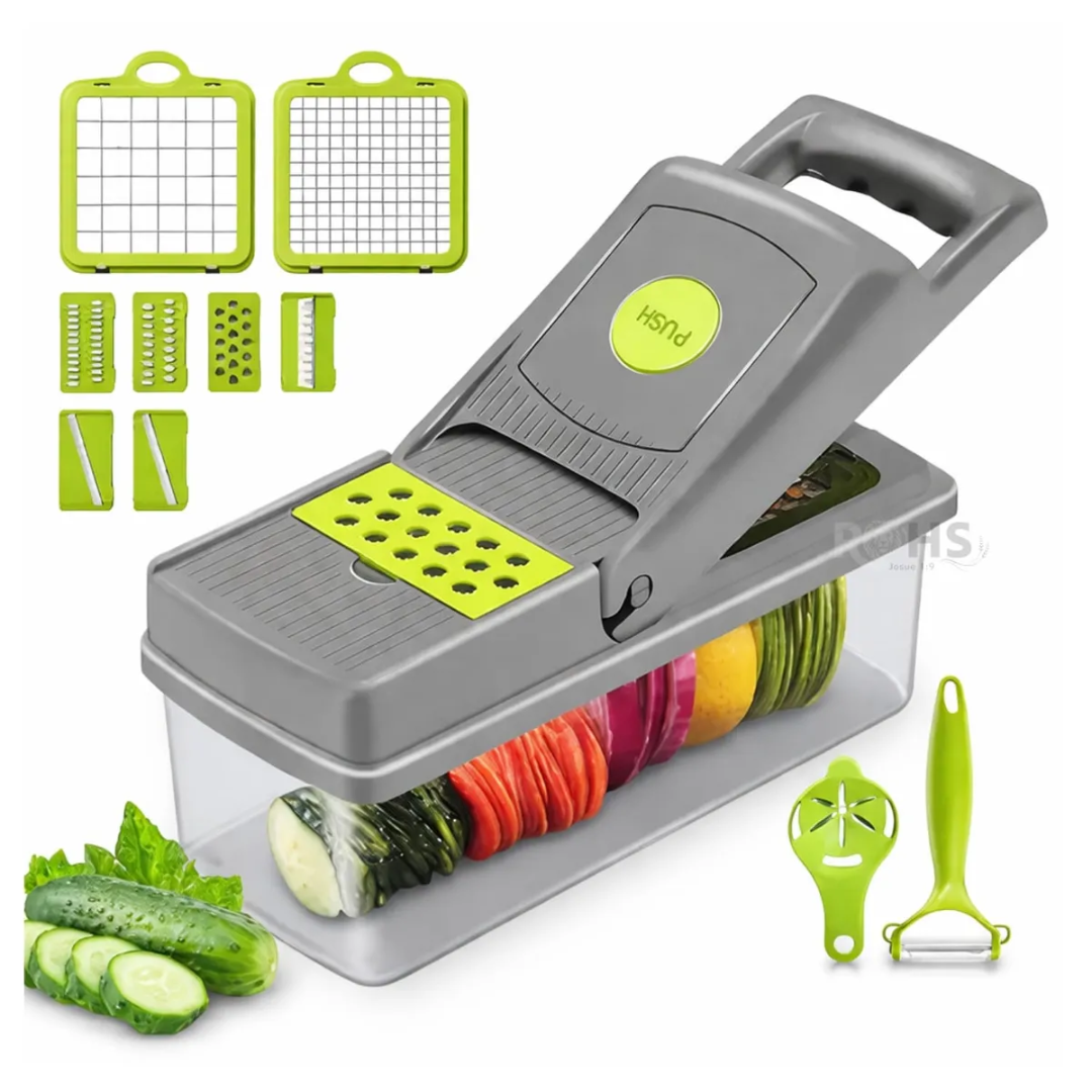 Picador De Verduras Multifuncional 14 En 1