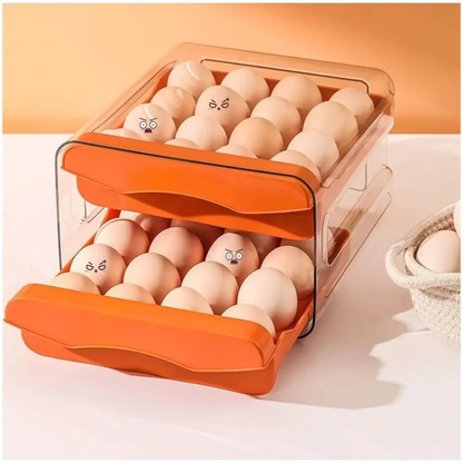 Organizador De Huevos 2 Niveles | Capacidad Para 32 Huevos