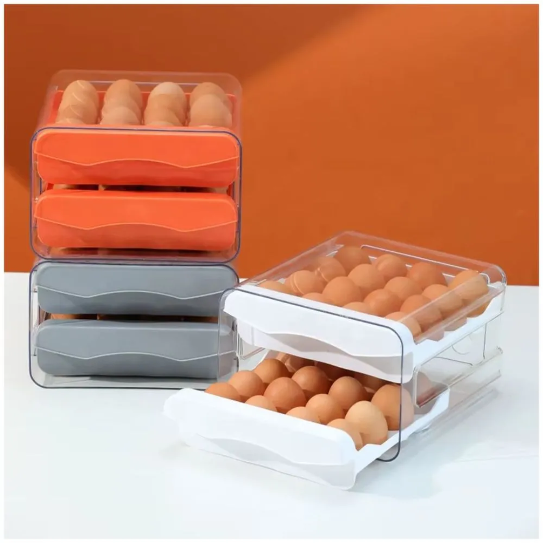 Organizador De Huevos 2 Niveles | Capacidad Para 32 Huevos